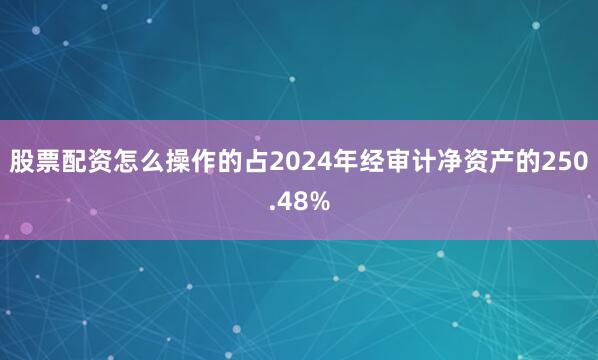 股票配资怎么操作的占2024年经审计净资产的250.48%